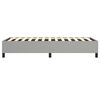 vidaXL Bed Frame without Mattress Light Grey Twin Fabric (US Only)