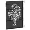 vidaXL Garden Gate 85x125 cm Corten Steel Tree Design