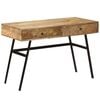 vidaXL Writing Desk with Drawers Solid Mango Wood 110x50x76 cm