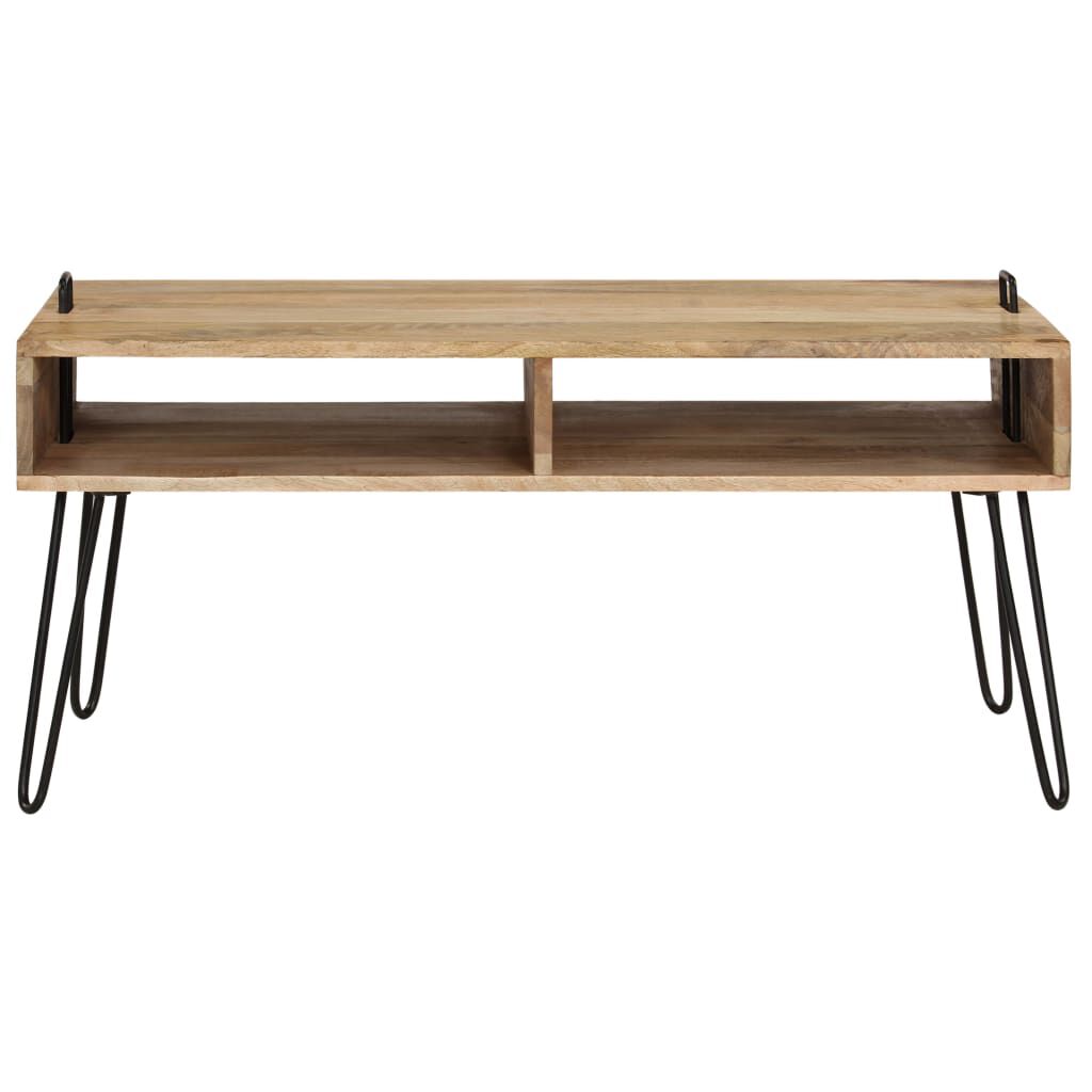 vidaXL Coffee Table Solid Mango Wood 100x60x45 cm
