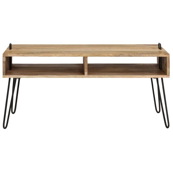 vidaXL Coffee Table Solid Mango Wood 100x60x45 cm