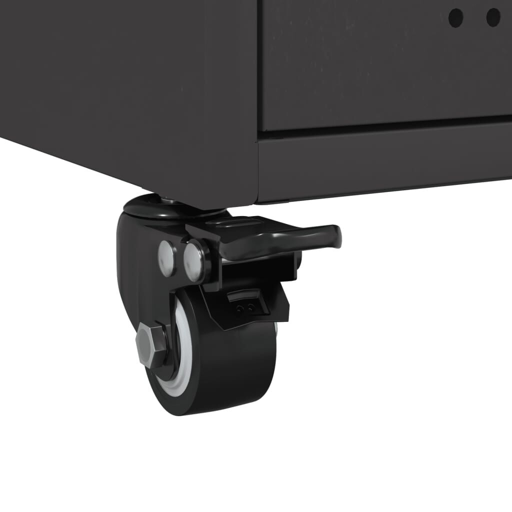 vidaXL Sideboard Black 36x39x72 cm Steel