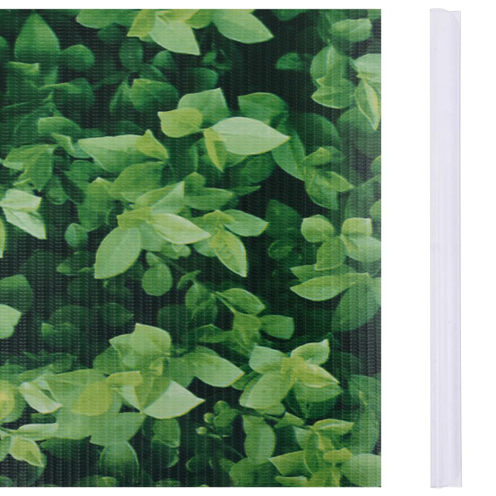 vidaXL Garden Privacy Screen PVC 35x0.19 m Green