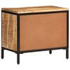 vidaXL Shoe Cabinet 60x35x53 cm Solid Rough Wood Mango