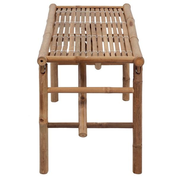 vidaXL Folding Garden Bench with Cushion 118 cm Bamboo