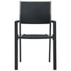 vidaXL 5 Piece Garden Dining Set Black
