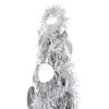 vidaXL Pop-up Artificial Christmas Tree Silver 180 cm PET