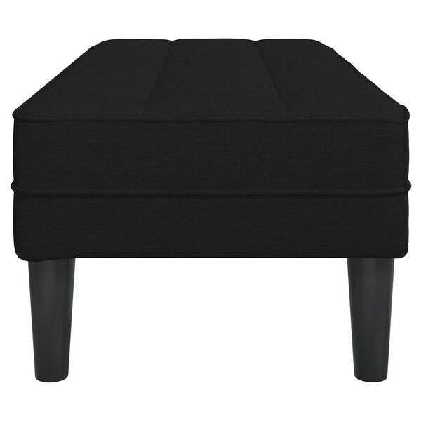 vidaXL Bench Black 113x57x39 cm Fabric