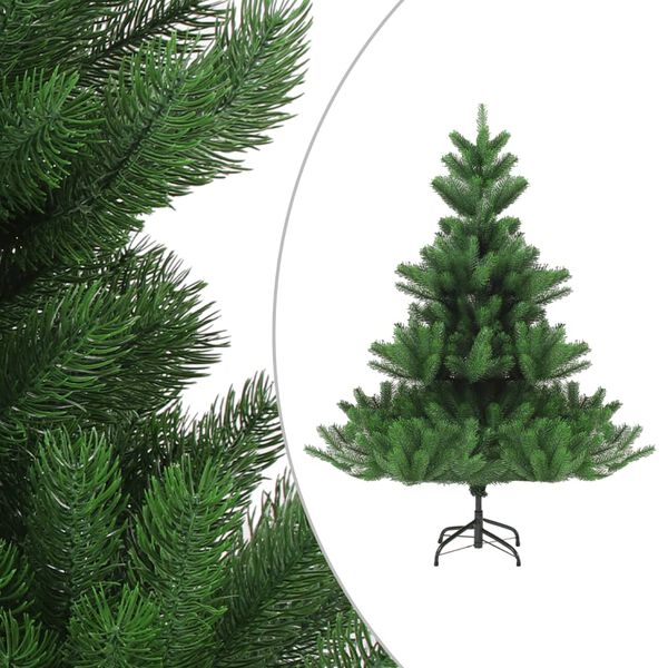 vidaXL Nordmann Fir Artificial Christmas Tree LED&Ball Set Green 210cm