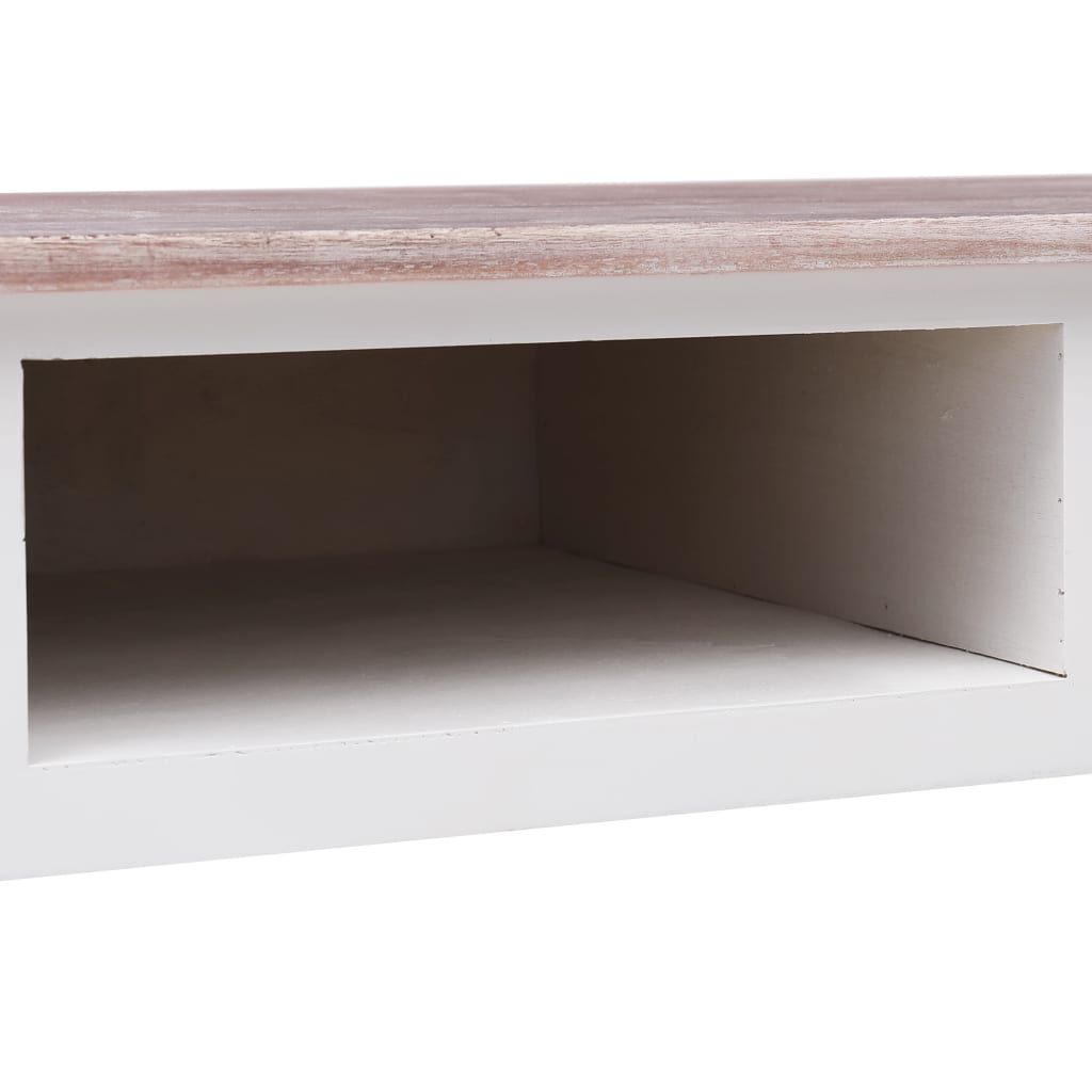 vidaXL Writing Desk Brown 110x45x76 cm Wood