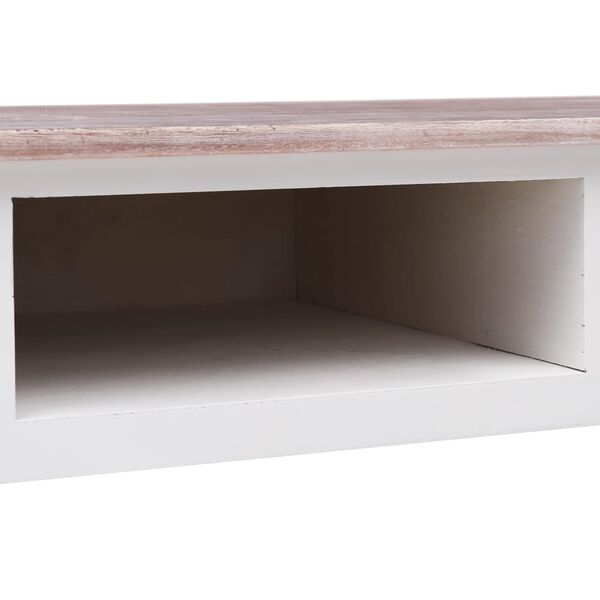 vidaXL Writing Desk Brown 110x45x76 cm Wood