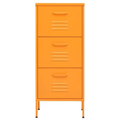 vidaXL Storage Cabinet Mustard Yellow 42.5x35x101.5 cm Steel