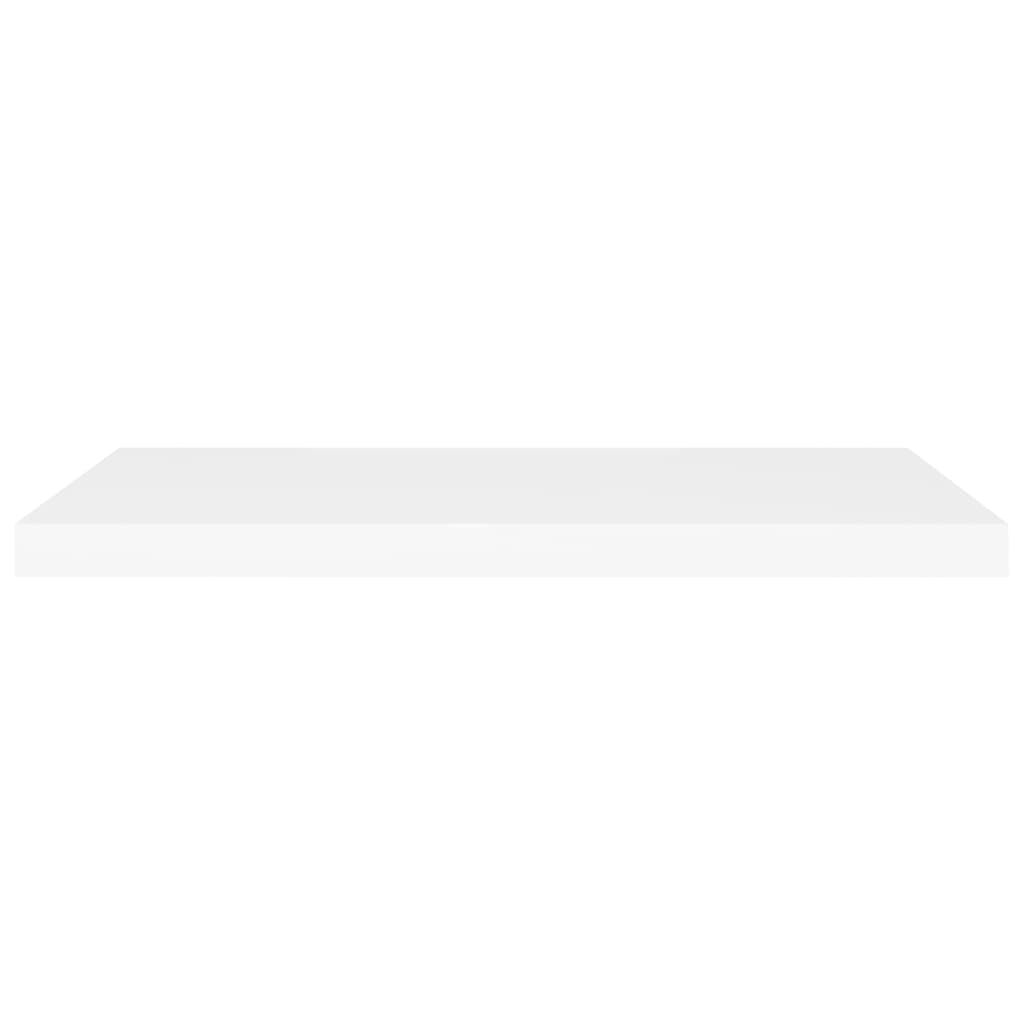 vidaXL Floating Wall Shelf White 80x23.5x3.8 cm MDF