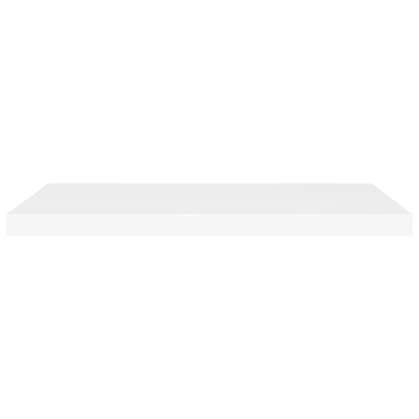 vidaXL Floating Wall Shelf White 80x23.5x3.8 cm MDF