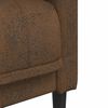 vidaXL Sofa Chair Brown Faux Suede Leather