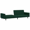 vidaXL 2-Seater Sofa Bed Dark Green Velvet