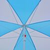 vidaXL Beach Umbrella Shelter Blue and White 180 cm Fabric