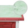vidaXL Outdoor Rabbit Hutch 1 Layer Red Wood