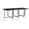 vidaXL 13 Piece Outdoor Dining Set with Cushions Poly Rattan Brown