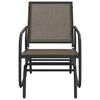 vidaXL Garden Glider Chair Brown 61x76x87 cm Textilene&Steel