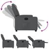 vidaXL Recliner Chair Grey Faux Leather
