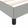 vidaXL Bed Frame without Mattress Light Grey California King Fabric