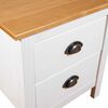 vidaXL Bedside Cabinet Hill White 46x35x49.5 cm Solid Pine Wood