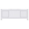 vidaXL RadiatorCover Manual 2 pcs White 205x20.5x81.5cm Engineeredwood