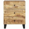 vidaXL Bedside Cabinet 50x33x62 cm Solid Wood Mango&Engineered Wood
