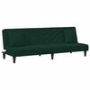 vidaXL 2 Piece Sofa Set with Pillows Dark Green Velvet