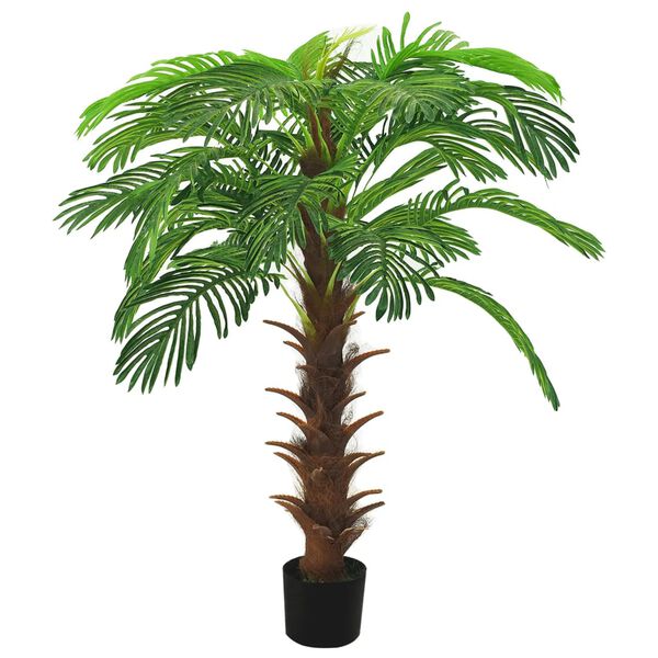 vidaXL Artificial Cycas Palm with Pot 140 cm Green