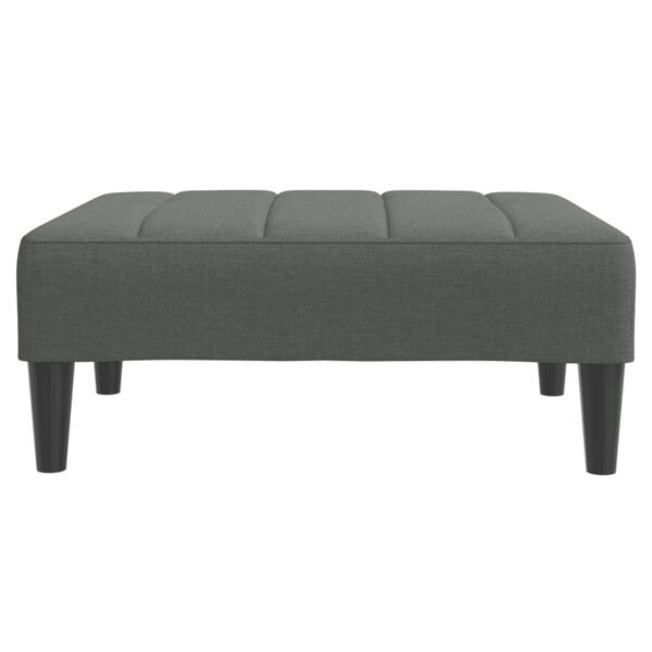 vidaXL Footstool Dark Grey 77x55x31 cm Fabric