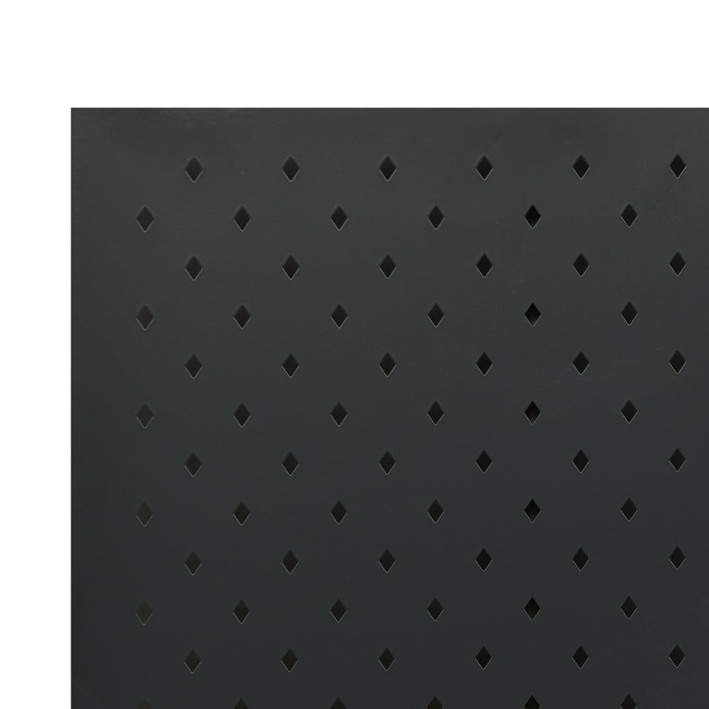 vidaXL 6-Panel Room Dividers 2 pcs Black 240x180 cm Steel