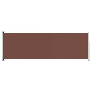 vidaXL Patio Retractable Side Awning 200x600 cm Brown