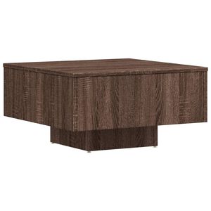 vidaXL Coffee Table Brown Oak 60x60x31.5 cm Engineered Wood