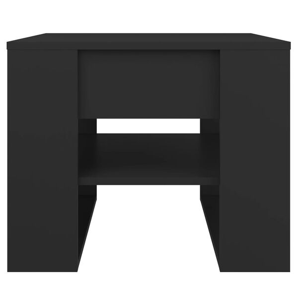 vidaXL Coffee Table Black 55.5x55x45 cm Engineered Wood