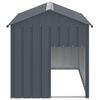 vidaXL Dog House with Roof Anthracite 117x153x123 cm Galvanised Steel