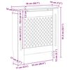 vidaXL MDF Radiator Cover Black 78 cm