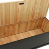 vidaXL Bench Black 107x45x75.5 cm Solid Wood Fir