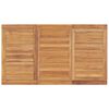 vidaXL 7 Piece Garden Dining Set 140x80 cm Solid Teak Wood
