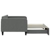 vidaXL Daybed with Trundle without Mattress Dark Grey 100x190 cm