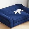 vidaXL Dog Sofa Blue 72x45x30 cm Plush