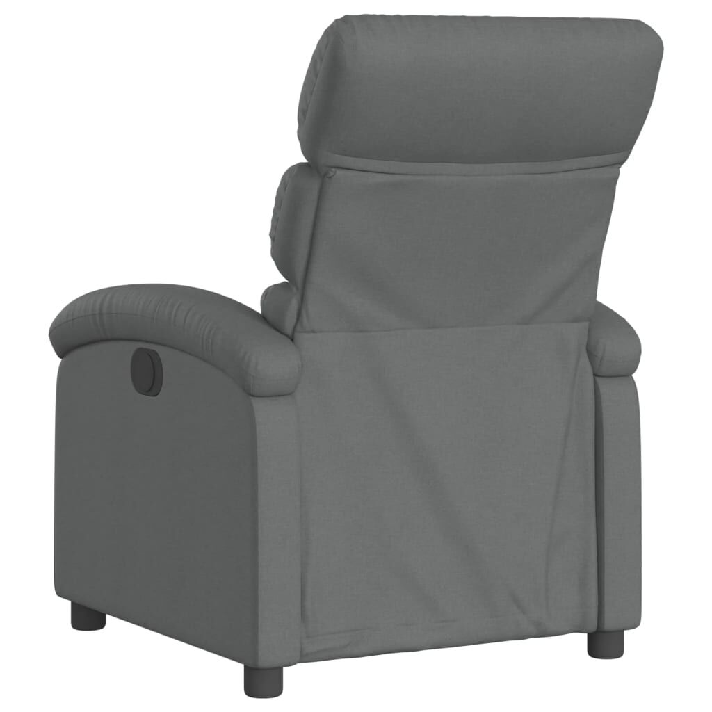 vidaXL Recliner Chair Dark Grey Fabric