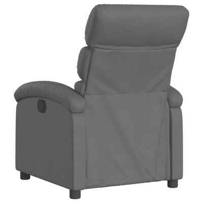 vidaXL Recliner Chair Dark Grey Fabric