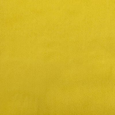 vidaXL Bench Yellow 108x79x79 cm Velvet