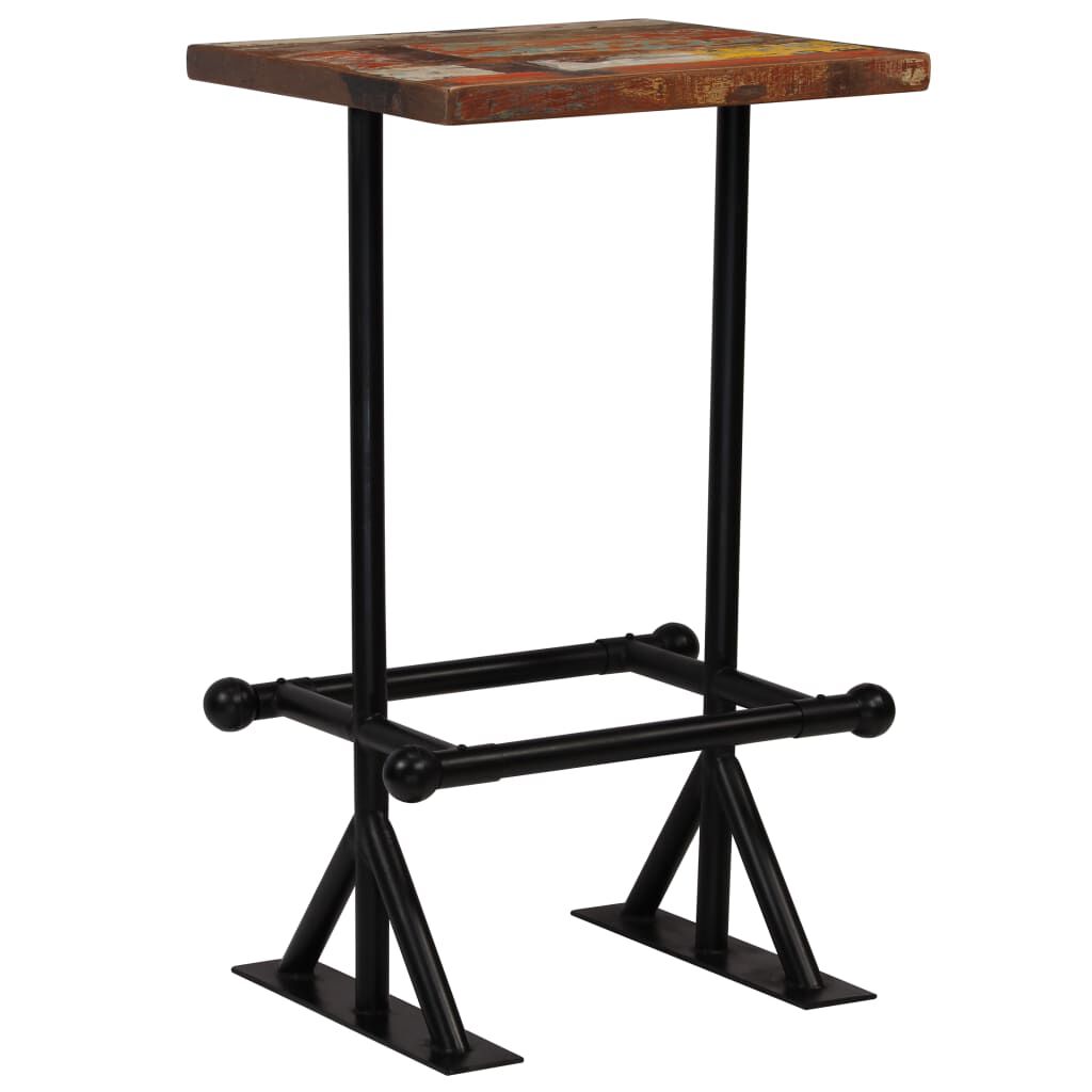 vidaXL Bar Set 3 Piece Solid Reclaimed Wood Multicolour