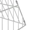 vidaXL Rabbit Cage Silver 430 x 100 x 85 cm Galvanised Steel