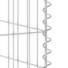 vidaXL Gabion Wall for Garbage Bin Galvanised Steel 110x100x110 cm