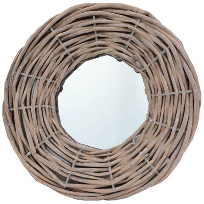 vidaXL Mirrors 3 pcs 15 cm Wicker