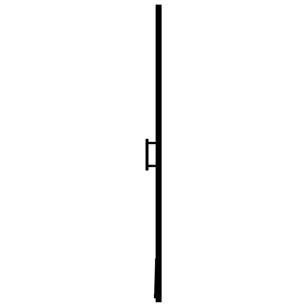 vidaXL Shower Door Tempered Glass 81x195 cm Black